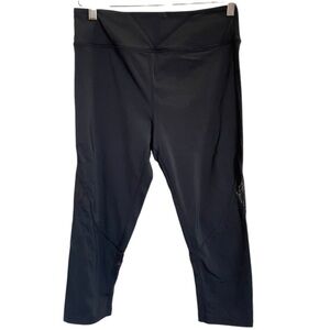 Alala Black Capri Leggings Mesh Summer Gym Running Size M Travel‎ Hiking